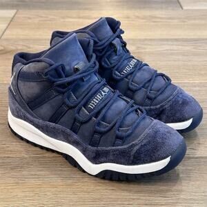 Nike Air Jordan 11 Retro Youth Size 2.5Y Midnight Navy High Top Sneakers Shoes
